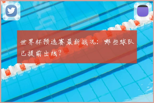 世界杯预选赛最新战况:哪些球队已提前出线?